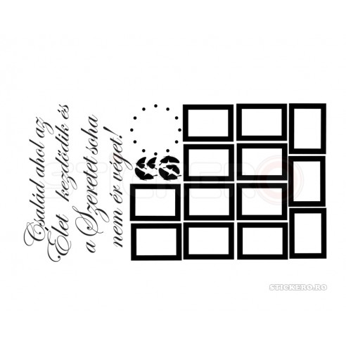 Timpul petrecut cu familia - sticker cu rame...