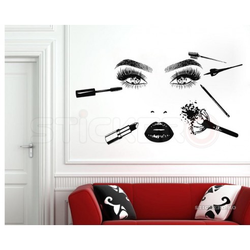 Sticker decorativ Beauty studio