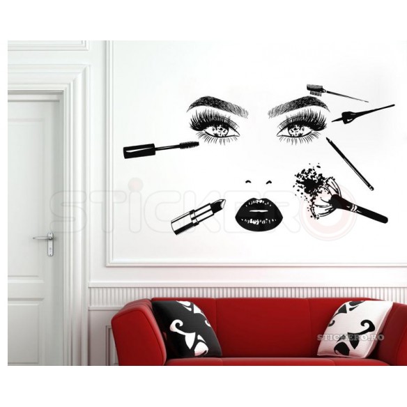 Sticker decorativ Beauty studio