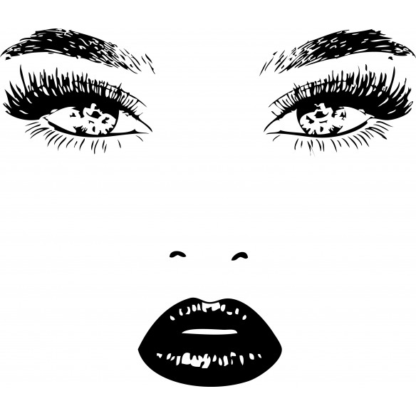Sticker decorativ- Beauty face