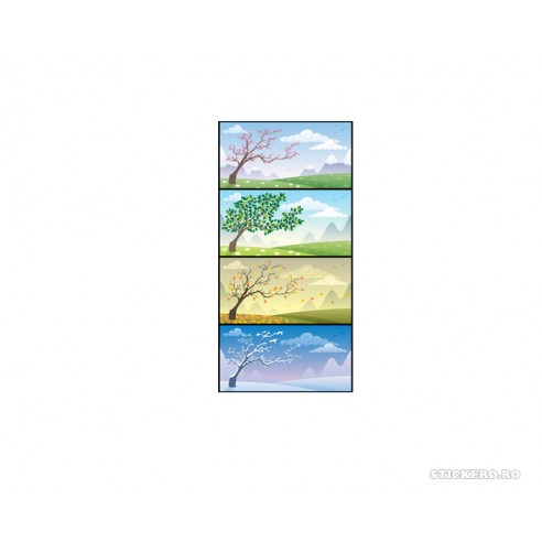 Sticker educativ Tabloul anotimpurilor