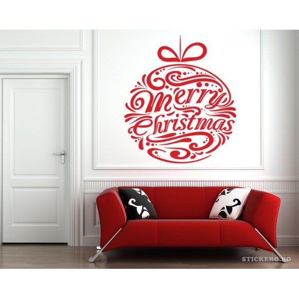 Sticker de sarbatori Merry Christmas