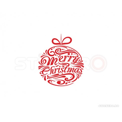 Sticker de sarbatori Merry Christmas