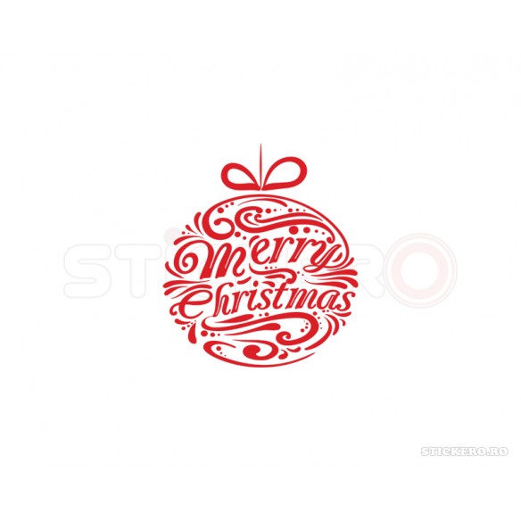 Sticker de sarbatori Merry Christmas