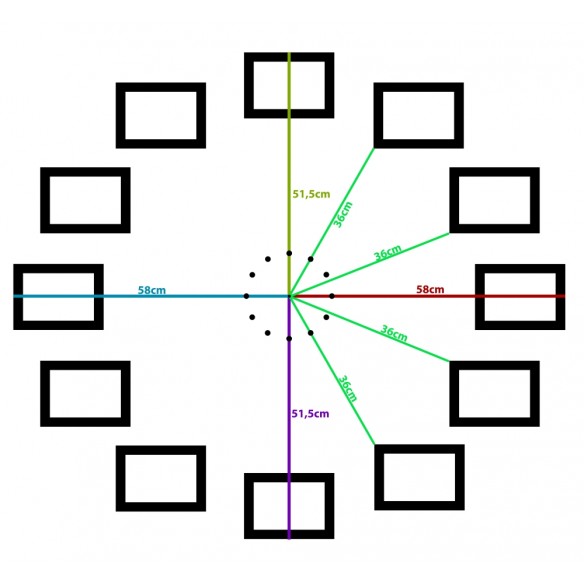 Timpul petrecut cu tine- Sticker decorativ cu rame autocolante