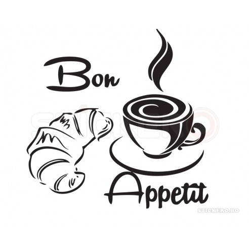 Sticker decorativ Bon Appetit