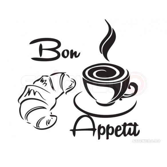 Sticker decorativ Bon Appetit