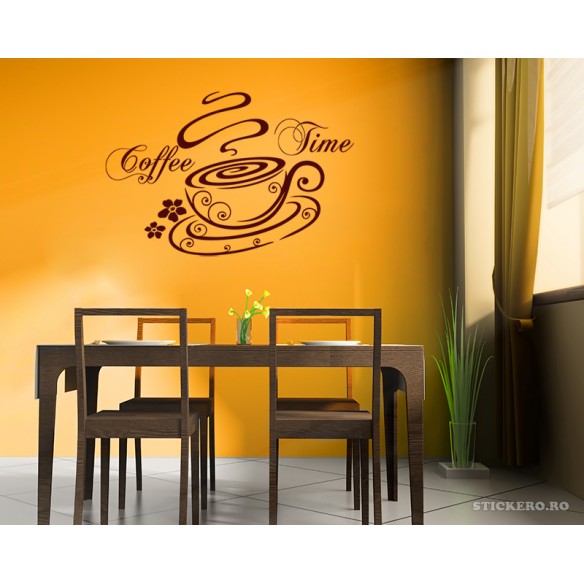 Sticker penru bucatarie Coffee time