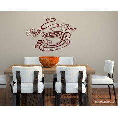 Sticker penru bucatarie Coffee time