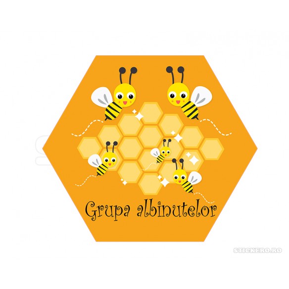 Sticker pentru gradinite - Grupa albinutelor