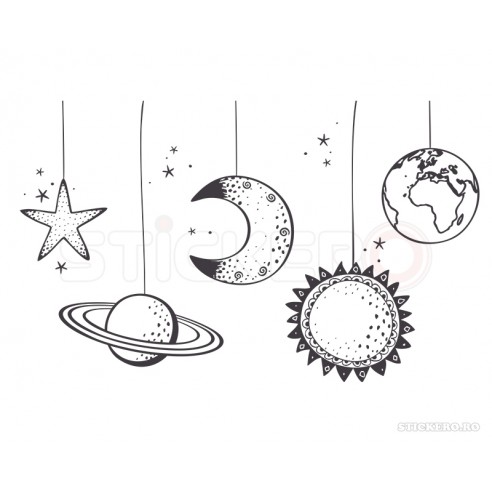 Sticker pentru camera copilului- Good Night...