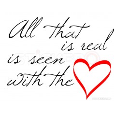 Sticker decorativ mesaj- Heart 2