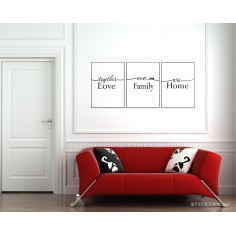 Stickere tablouri - We are family, 55x120 cm