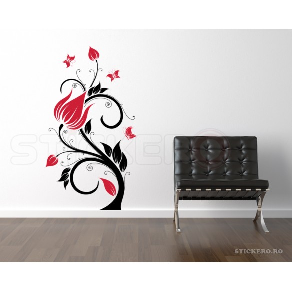 Sticker Contur floral,150x83 cm