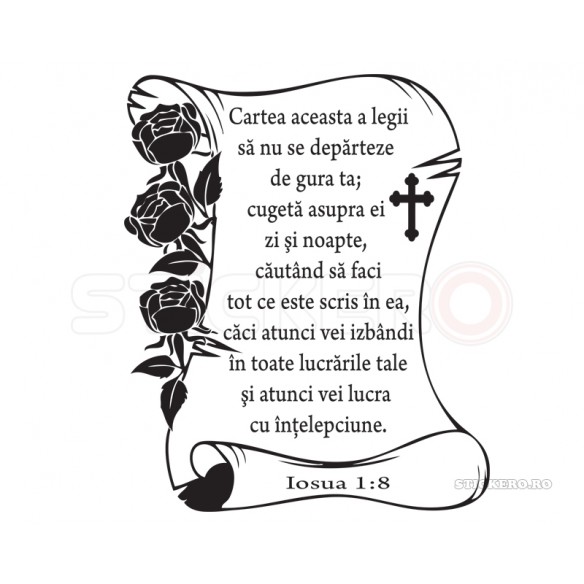 Sticker religios- Iosua 8:5