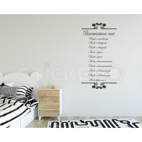 Sticker religios- Binecuvantarea casei