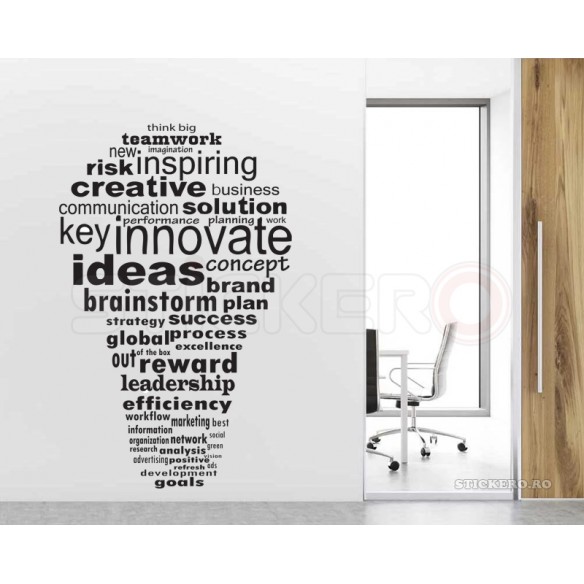 Sticker pentru birou- Innovate, 70x120 cm