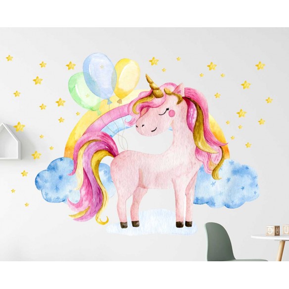 Sticker Watercolor Unicorn