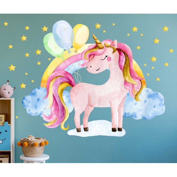 Sticker Watercolor Unicorn