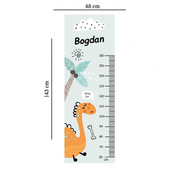 Sticker de masurat inaltimea-cu nume personalizat pentru baieti