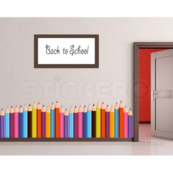 Sticker decorativ - Creioane colorate