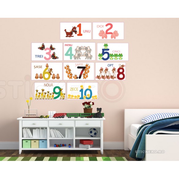 Sticker decorativ - Invatam numerele