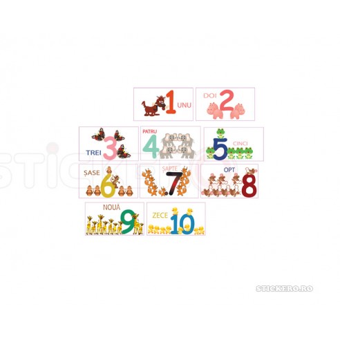 Sticker decorativ - Invatam numerele