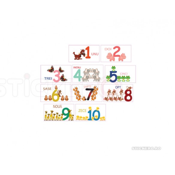 Sticker decorativ - Invatam numerele