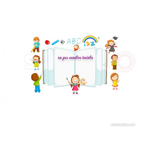 Sticker pentru sala de clasa- Cartea magica