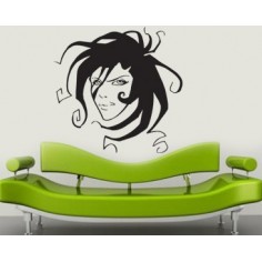 Sticker decorativ Crazy girl
