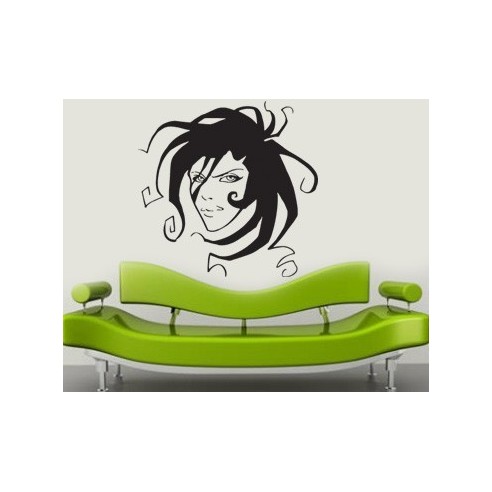 Sticker decorativ Crazy girl