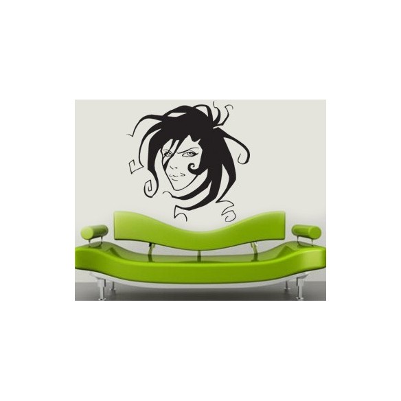 Sticker decorativ Crazy girl