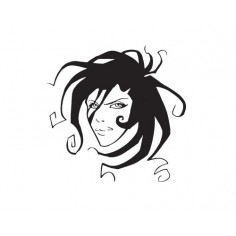 Sticker decorativ Crazy girl 2