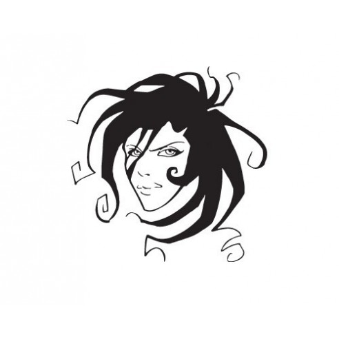 Sticker decorativ Crazy girl