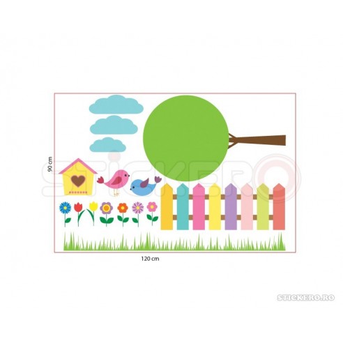 Copacelul din gradina - Sticker decorativ...