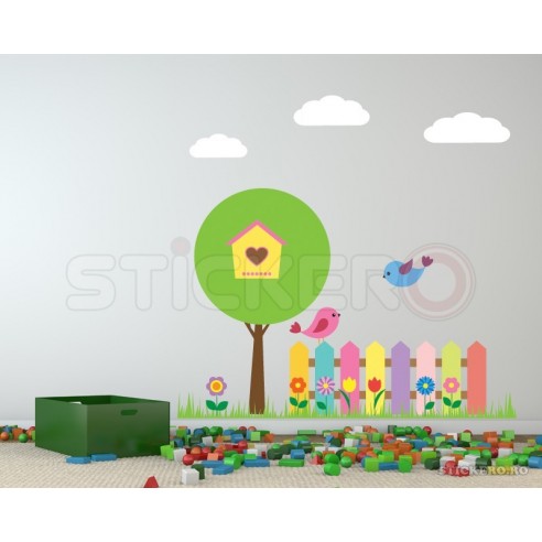 Copacelul din gradina - Sticker decorativ...