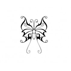 Sticker decorativ Fluture romantic 2