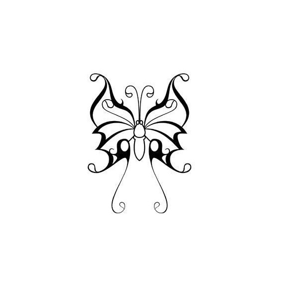 Sticker decorativ Fluture romantic