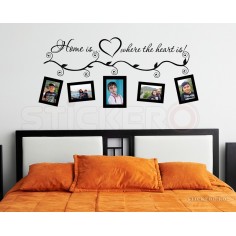 Home is where the heart is - sticker decorativ pentru...