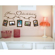 Home is where the heart is - sticker decorativ pentru... 2