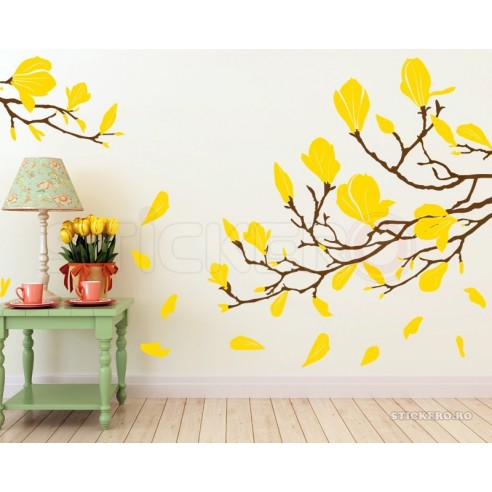 Magnolie - sticker decorativ pentru perete