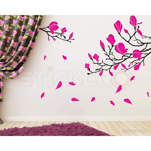Magnolie - sticker decorativ pentru perete