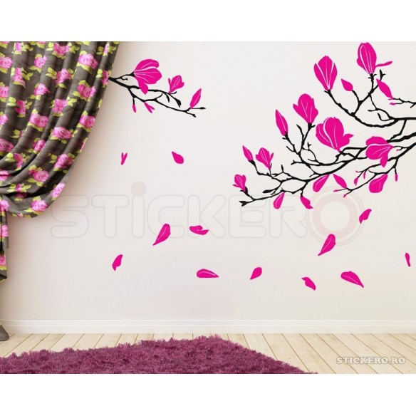 Magnolie - sticker decorativ pentru perete