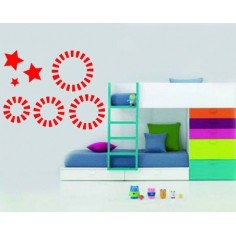 Sticker decorativ Stelute si cercuri