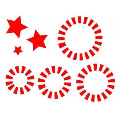 Sticker decorativ Stelute si cercuri 2