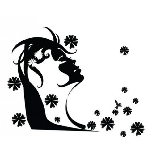 Sticker decorativ Fata Visatoare