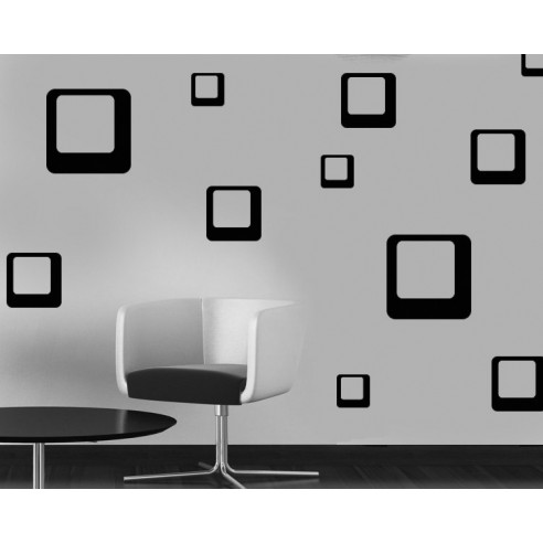 Sticker decorativ Patrate Moderne
