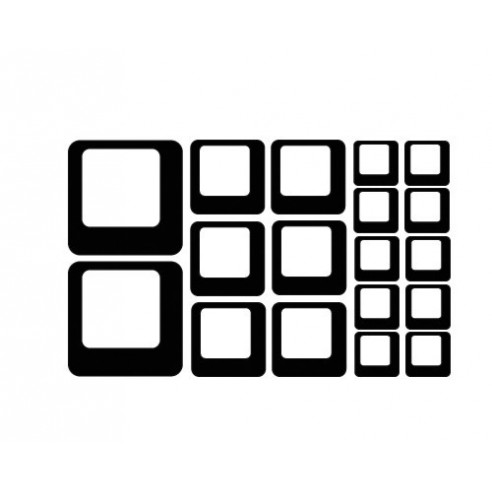 Sticker decorativ Patrate Moderne