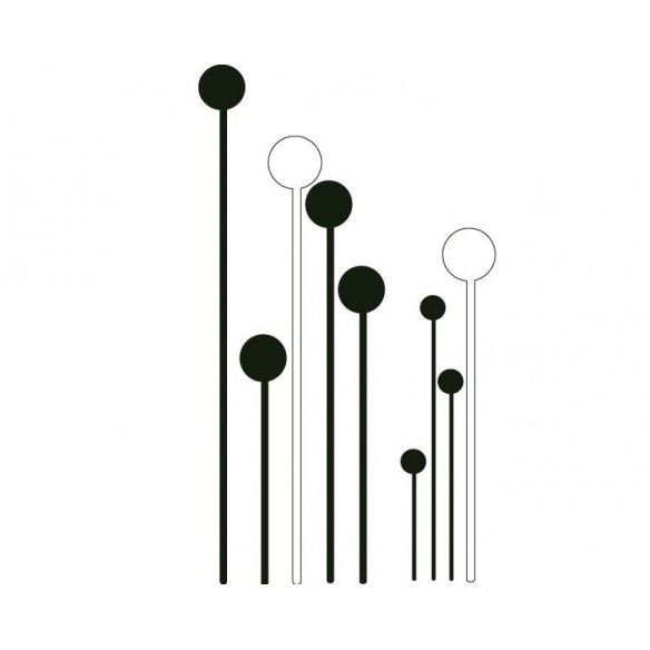 Sticker decorativ Decor Modern cu Cercuri