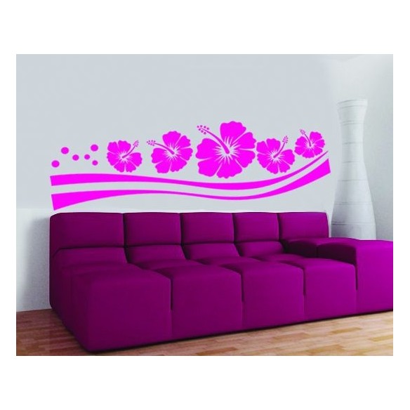 Sticker decorativ Flori pe suport